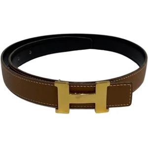 Hermès Vintage, Pre-owned Leather belts Bruin, Dames, Maat:ONE Size