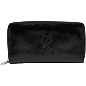 Yves Saint Laurent Vintage, Tweedehands leren portemonnees Zwart, Dames, Maat:ONE Size