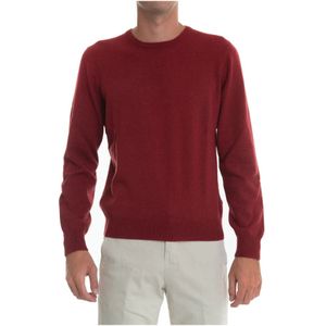 Gran Sasso, Round-neck pullover Rood, Heren, Maat:M