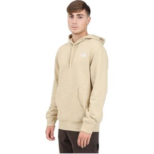 The North Face, Sweatshirts & Hoodies, Heren, Beige, L, Katoen, Essentiële Beige Hoodie Sweater