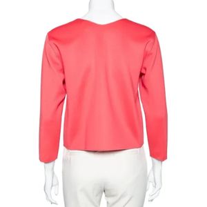 Armani Pre-owned, Pre-owned, Dames, Roze, M, Polyester, Pre-owned Polyester tops