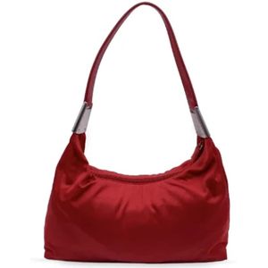 Prada Vintage, Pre-owned, Dames, Rood, ONE Size, Pre-owned Canvas prada-bags