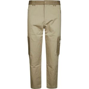 Kenzo, Broeken, Heren, Beige, S, Cargo Slim Broek