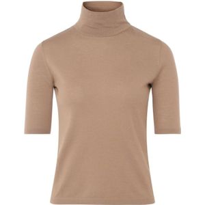 Max Mara, Truien, Dames, Beige, M, Wol, Beige Gigi Wolmix Trui