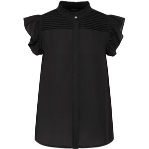 Bruuns Bazaar, Blouses & Shirts, Dames, Zwart, M, Polyester, Zwarte Camilla BBNicole Shirt