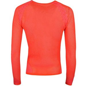 Pinko, Truien, Dames, Oranje, M, Polyester, Beperkte oplage Mesh Blouse