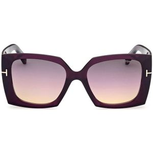 Tom Ford, Accessoires, unisex, Paars, ONE Size, Nylon, Stijlvolle zonnebril Jacquetta voor vrouwen