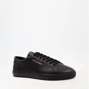 Saint Laurent, Schoenen, Heren, Zwart, 41 EU, Leer, Andy Veterschoenen