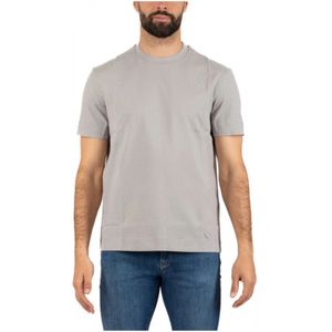 Emporio Armani, Klassiek Logo T-Shirt Grijs, Heren, Maat:XL