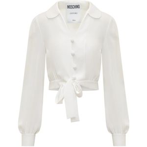 Moschino, Shirt Wit, Dames, Maat:L