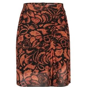 Fabienne Chapot, Rokken, Dames, Zwart, 2Xl, Polyester, Korte rok met gedrapeerd detail