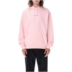 Marni, Roze Katoenen Hoodie voor Heren - Aw 23 Collectie Roze, Heren, Maat:M