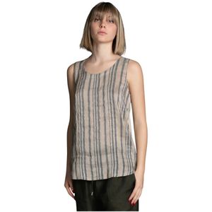 Le Tricot Perugia, Sleeveless Tops Grijs, Dames, Maat:M
