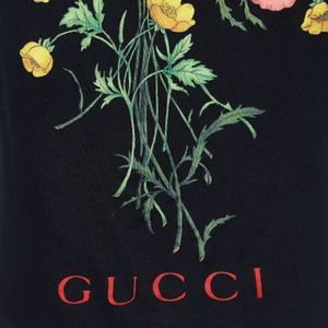 Gucci Vintage, Pre-owned, Dames, Zwart, S, Pre-owned Cotton tops