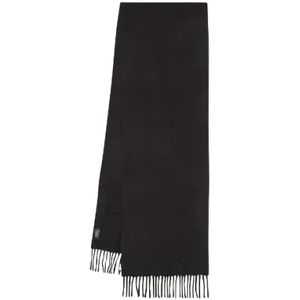 A.p.c., Zwarte Wollen Sjaal Zwart, unisex, Maat:ONE Size