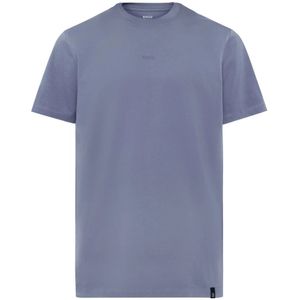 Boggi Milano, Tops, Heren, Blauw, XL, Katoen, T-shirt van stretch Supima-katoen