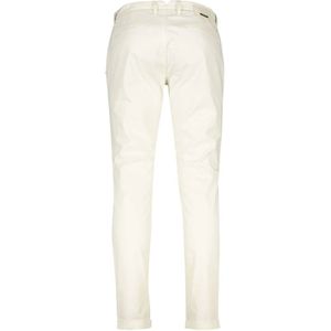 Alberto, Broeken, Heren, Wit, W33 L34, Katoen, Witte Chino Broek Slim Fit