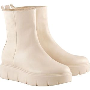 Högl, Schoenen, Dames, Beige, 41 1/2 EU, Leer, Stijlvolle Beige Leren Enkellaarzen