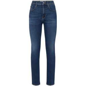 Jacob Cohën, Hoge Taille Groene Jeans Blauw, Dames, Maat:W32