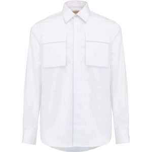 Alexander McQueen, Overhemden, Heren, Wit, M, Katoen, Formal Shirts