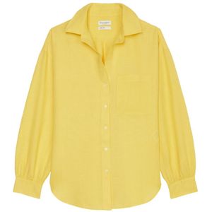 Marc O'Polo, Blouses & Shirts, Dames, Geel, XL, Linnen, Linnen blouse normaal