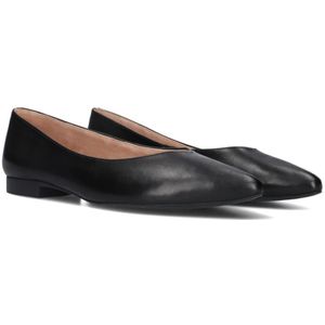 Paul Green, Schoenen, Dames, Zwart, 37 EU, Leer, Zwarte Loafers met V-Vorm Detail