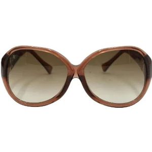 Louis Vuitton Vintage, Pre-owned Plastic sunglasses Bruin, Dames, Maat:ONE Size