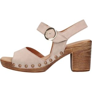 Gabor, Schoenen, Dames, Beige, 38 EU, Suède, Vrouwelijke Sandaal 753.1 Beige Suède