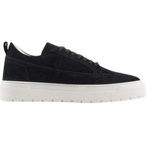 Antony Morato, Suede 3D Logo Lage Sneakers Zwart, Heren, Maat:42 EU