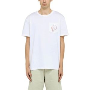 Alexander McQueen, Tops, Heren, Wit, L, Stijlvolle T-Shirt voor Heren