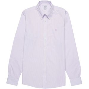 Brooks Brothers, Overhemden, Heren, Paars, 3Xl, Katoen, Shirts