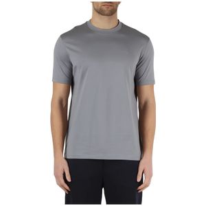 Emporio Armani, Tops, Heren, Grijs, S, Katoen, Katoenen Travel Essential T-Shirt