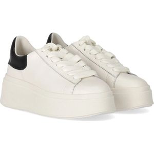 Ash, Schoenen, Dames, Wit, 38 EU, Katoen, Witte en Zwarte Moby Sneaker