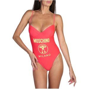 Moschino, Badkleding, Dames, Roze, XL, Stijlvolle Eendelig Badpak A4985-4901