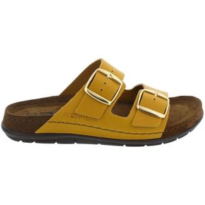 Rohde, Stijlvolle Slip-In Sandalen Geel, Dames, Maat:42 EU