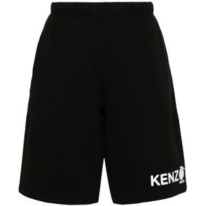 Kenzo, Casual Shorts Zwart, Heren, Maat:M