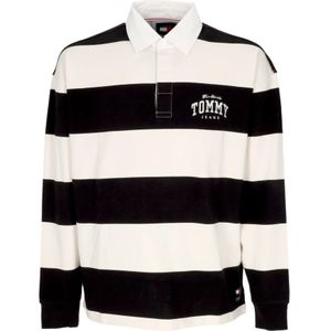 Tommy Hilfiger, Tops, Heren, Veelkleurig, XL, Relaxed Varsity CB Rugby Ext