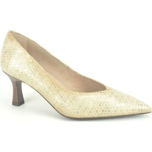 Hispanitas, Beige Lace Print Pump 6cm Beige, Dames, Maat:37 EU