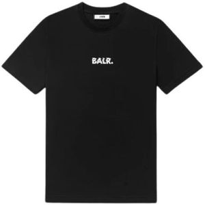 Balr., Tops, Heren, Zwart, S, Katoen, Logo Katoenen T-shirt Regular Fit