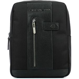 Piquadro, Tassen, Heren, Zwart, ONE Size, Leer, Laptop Bags & Cases