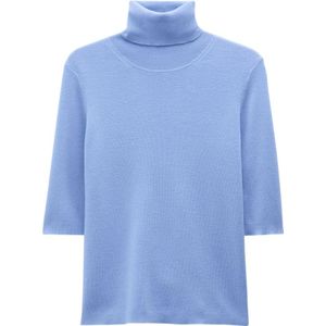 Filippa K, Merino Elleboog Mouw Coltrui Blauw, Dames, Maat:S