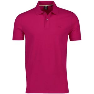 Hugo Boss, Tops, Heren, Roze, L, Katoen, Klassiek Roze Polo Shirt voor Heren