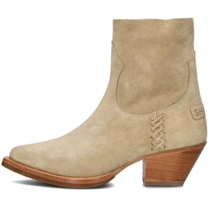 Shabbies, Schoenen, Dames, Beige, 40 EU, Suède, Beige Suède Enkellaarzen Lute Folly