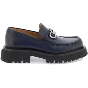 Salvatore Ferragamo, Loafers Blauw, Heren, Maat:40 EU