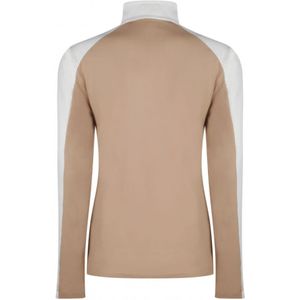 Bogner, Sweatshirts & Hoodies, Dames, Veelkleurig, S, Beige en wit Elvira eerste laag