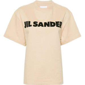 Jil Sander, T-Shirts Beige, Dames, Maat:L