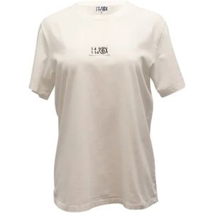Maison Margiela Pre-owned, Pre-owned, Dames, Wit, S, Katoen, Pre-owned Cotton tops