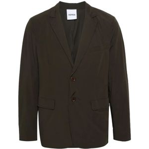 Aspesi, Enkellange Nylon Blazer Groen, Heren, Maat:S