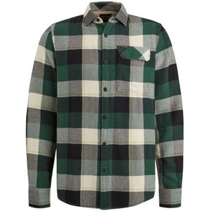 PME Legend, Overhemden, Heren, Veelkleurig, L, Katoen, Flanel Twill Check Overhemd