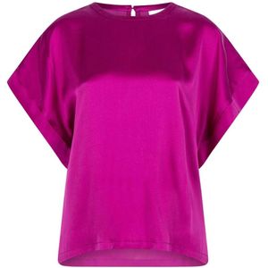 Dante 6, Blouses & Shirts, Dames, Paars, S, Polyester, Luxe Zijden Blouse